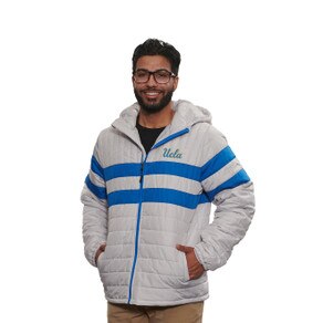 UCLA Men's Striped Puffer Jacket